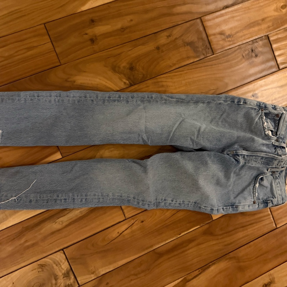 Agolde Light Blue Straight Jeans